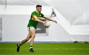 6 January 2023; Paul Keaney of Leitrim during the Connacht FBD League Round 1 match between Leitrim and Galway at the NUI Galway Connacht GAA Air Dome in Bekan, Mayo. Photo by David Fitzgerald/Sportsfile