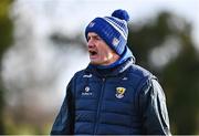 7 January 2023; Wexford manager John Hegarty before the O'Byrne Cup Group A Round 2 match between Westmeath and Wexford at The Downs GAA club in Mullingar, Westmeath. Photo by Sam Barnes/Sportsfile