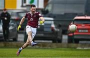 7 January 2023; James Dolan of Westmeath scores his side's first goal during the O'Byrne Cup Group A Round 2 match between Westmeath and Wexford at The Downs GAA club in Mullingar, Westmeath. Photo by Sam Barnes/Sportsfile