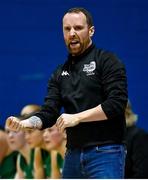 7 January 2023; Trinity Meteors head coach Niall Berry during the Basketball Ireland Paudie O'Connor Cup Semi-Final match between DCU Mercy and Trinity Meteors at Neptune Stadium in Cork. Photo by Brendan Moran/Sportsfile