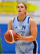 7 January 2023; Hannah Thornton of DCU Mercy during the Basketball Ireland Paudie O'Connor Cup Semi-Final match between DCU Mercy and Trinity Meteors at Neptune Stadium in Cork. Photo by Brendan Moran/Sportsfile