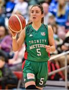 7 January 2023; Dayna Finn of Trinity Meteors during the Basketball Ireland Paudie O'Connor Cup Semi-Final match between DCU Mercy and Trinity Meteors at Neptune Stadium in Cork. Photo by Brendan Moran/Sportsfile