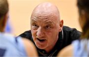 7 January 2023; DCU Mercy head coach Mark Ingle during the Basketball Ireland Paudie O'Connor Cup Semi-Final match between DCU Mercy and Trinity Meteors at Neptune Stadium in Cork. Photo by Brendan Moran/Sportsfile