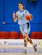 7 January 2023; Lindsey Abed of DCU Mercy during the Basketball Ireland Paudie O'Connor Cup Semi-Final match between DCU Mercy and Trinity Meteors at Neptune Stadium in Cork. Photo by Brendan Moran/Sportsfile