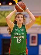 7 January 2023; Claire Melia of Trinity Meteors during the Basketball Ireland Paudie O'Connor Cup Semi-Final match between DCU Mercy and Trinity Meteors at Neptune Stadium in Cork. Photo by Brendan Moran/Sportsfile