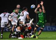 7 January 2023; Cameron Wright of Cell C Sharks clears under pressure from Conor Oliver of Connacht during the United Rugby Championship match between Connacht and Cell C Sharks at the Sportsground in Galway. Photo by Eóin Noonan/Sportsfile