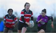 7 January 2023; Abby Healy of Wicklow RFC in action during the Bank of Ireland Leinster Rugby Girls 18s Cup match between Wicklow RFC of Wicklow and Southeast Lions of Wexford at the Pitch 1 in SETU Carlow, Carlow. Photo by Matt Browne/Sportsfile