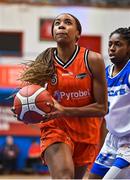 7 January 2023; Chyna Latimer of Killester during the Basketball Ireland Paudie O'Connor Cup Semi-Final match between Waterford Wildcats and Killester at Neptune Stadium in Cork. Photo by Brendan Moran/Sportsfile