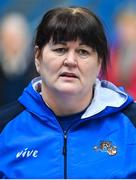 7 January 2023; Waterford Wildcats assistant coach Trish Nolan before the Basketball Ireland Paudie O'Connor Cup Semi-Final match between Waterford Wildcats and Killester at Neptune Stadium in Cork. Photo by Brendan Moran/Sportsfile