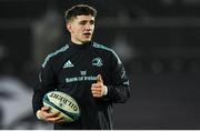 7 January 2023; Cormac Foley of Leinster before the United Rugby Championship between Ospreys and Leinster at the Swansea.com Stadium in Swansea, Wales. Photo by Harry Murphy/Sportsfile