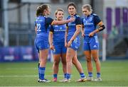 7 January 2023; Leinster players, from left, Elise O’Byrne-Whyte, Aoife Dalton, Ella Roberts and Anna Doyle during the Vodafone Women’s Interprovincial Championship Round One match between Leinster and Connacht at Energia Park in Dublin. Photo by Seb Daly/Sportsfile