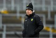 8 January 2023; Donegal manager Paddy Carr before the Bank of Ireland Dr McKenna Cup Round 2 match between Down and Donegal at Pairc Esler in Newry, Down. Photo by Harry Murphy/Sportsfile