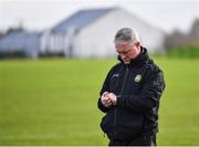 8 January 2023; Offaly manager Johnny Kelly before the Walsh Cup Group 2 Round 1 match between Kilkenny and Offaly at John Locke Park in Callan, Kilkenny. Photo by Piaras Ó Mídheach/Sportsfile