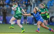 7 January 2023; Mairead Coyne of Connacht is tackled by Aoife Dalton of Leinster during the Vodafone Women’s Interprovincial Championship Round One match between Leinster and Connacht at Energia Park in Dublin. Photo by Seb Daly/Sportsfile
