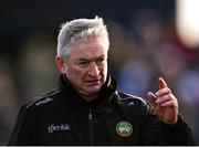 8 January 2023; Offaly manager Johnny Kelly at half-time during the Walsh Cup Group 2 Round 1 match between Kilkenny and Offaly at John Locke Park in Callan, Kilkenny. Photo by Piaras Ó Mídheach/Sportsfile