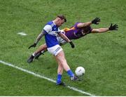 8 January 2023; Barry John Keane of Kerins O'Rahilly's in action against Ben Shovlin of Kilmacud Crokes during the AIB GAA Football All-Ireland Senior Club Championship Semi-Final match between Kilmacud Crokes of Dublin and Kerins O'Rahilly's of Kerry at Croke Park in Dublin. Photo by Daire Brennan/Sportsfile