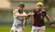 8 January 2023; Mark Kennedy of Galway in action against Conor Gaffney of Westmeath during the Walsh Cup Group 1 Round 1 match between Galway and Westmeath at Duggan Park in Ballinasloe, Galway. Photo by Eóin Noonan/Sportsfile