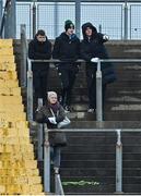 8 January 2023; Kerry players, from left, Gavin White, Sean O'Shea and Joe O'Connor watch the match from the terrace during the McGrath Cup Group A match between Kerry and Clare at Austin Stack Park in Tralee, Kerry. Photo by Brendan Moran/Sportsfile