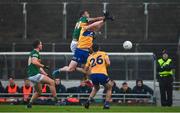 8 January 2023; Stefan Okunbor of Kerry in action against Darragh McDonagh of Clare during the McGrath Cup Group A match between Kerry and Clare at Austin Stack Park in Tralee, Kerry. Photo by Brendan Moran/Sportsfile