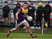 7 January 2023; Rioghan Crosbie of Wexford  during the O'Byrne Cup Group A Round 2 match between Westmeath and Wexford at The Downs GAA club in Mullingar, Westmeath. Photo by Sam Barnes/Sportsfile