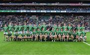 8 January 2023; The Moycullen squad before the AIB GAA Football All-Ireland Senior Club Championship Semi-Final match between Moycullen of Galway and Glen of Derry at Croke Park in Dublin. Photo by Ray McManus/Sportsfile