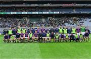 8 January 2023; The Kilmacud Crokes squad before AIB GAA Football All-Ireland Senior Club Championship Semi-Final match between Kilmacud Crokes of Dublin and Kerins O'Rahilly's of Kerry at Croke Park in Dublin. Photo by Ray McManus/Sportsfile