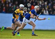 8 January 2023; Bryan O'Mara of Tipperary in action against Aidan McCarthy of Clare during the Co-Op Superstores Munster Hurling League Group 1 match between Tipperary and Clare at McDonagh Park in Nenagh, Tipperary. Photo by Sam Barnes/Sportsfile