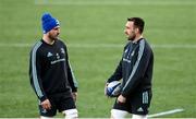 9 January 2023; Will Connors, left, and Jack Conan during a Leinster Rugby squad training session at Energia Park in Dublin. Photo by Harry Murphy/Sportsfile
