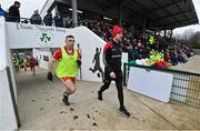 8 January 2023; Derry manager Rory Gallagher entering the pitch before the Bank of Ireland Dr McKenna Cup Round 2 match between Fermanagh and Derry at Ederney St Josephs GAA Club in Ederney, Fermanagh. Photo by Oliver McVeigh/Sportsfile