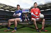 10 January 2023; Liam Rafferty of Galbally Pearses, Tyrone, left, and Paul Murphy of Rathmore, Kerry, pictured ahead of the AIB GAA All-Ireland Football Intermediate Club Championship Final, which takes place this Sunday, January 15th at Croke Park at 3.30pm. The AIB GAA All-Ireland Club Championships features some of #TheToughest players from communities all across Ireland. It is these very communities that the players represent that make the AIB GAA All-Ireland Club Championships unique. Now in its 32nd year supporting the GAA Club Championships, AIB is extremely proud to once again celebrate the communities that play such a role in sustaining our national games. Photo by David Fitzgerald/Sportsfile