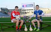 10 January 2023; Fergal Boland of Tooreen, Mayo, right, and Andrew La Touche Cosgrave of Monaleen, Limerick, pictured ahead of the AIB GAA All-Ireland Hurling Intermediate Club Championship Final, which takes place this Saturday, January 14th at Croke Park at 7pm. The AIB GAA All-Ireland Club Championships features some of #TheToughest players from communities all across Ireland. It is these very communities that the players represent that make the AIB GAA All-Ireland Club Championships unique. Now in its 32nd year supporting the GAA Club Championships, AIB is extremely proud to once again celebrate the communities that play such a role in sustaining our national games. Photo by Ramsey Cardy/Sportsfile