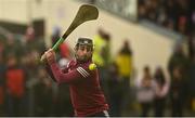 8 January 2023; Galway goalkeeper Darach Fahy during the Walsh Cup Group 1 Round 1 match between Galway and Westmeath at Duggan Park in Ballinasloe, Galway. Photo by Eóin Noonan/Sportsfile