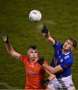 11 January 2023; Killian Clarke of Cavan in action against Rian O'Neill of Armagh during the Bank of Ireland Dr McKenna Cup Round 3 match between Cavan and Armagh at Kingspan Breffni in Cavan. Photo by Eóin Noonan/Sportsfile