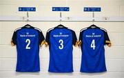14 January 2023; Leinster jersey's hanging in the dressing room before the Vodafone Women’s Interprovincial Championship Round Two match between Munster and Leinster at Musgrave Park in Cork. Photo by Eóin Noonan/Sportsfile