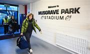 14 January 2023; Jenny Murphy of Leinster arriving to Musgrave Park before the Vodafone Women’s Interprovincial Championship Round Two match between Munster and Leinster at Musgrave Park in Cork. Photo by Eóin Noonan/Sportsfile