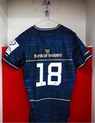 14 January 2023; A detailed view of the jersey of Cian Healy of Leinster before the Heineken Champions Cup Pool A Round 3 match between Gloucester and Leinster at Kingsholm Stadium in GLoucester, England. Photo by Harry Murphy/Sportsfile