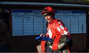 14 January 2023; Jockey Davy Russell after riding Jazzy Matty in the Race Displays hurdle at Fairyhouse Racecourse in Meath. Photo by David Fitzgerald/Sportsfile