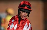 14 January 2023; Jockey Davy Russell after riding Jazzy Matty in the Race Displays hurdle at Fairyhouse Racecourse in Meath. Photo by David Fitzgerald/Sportsfile