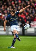 14 January 2023; Ross Byrne of Leinster kicks a conversion during the Heineken Champions Cup Pool A Round 3 match between Gloucester and Leinster at Kingsholm Stadium in Gloucester, England. Photo by Harry Murphy/Sportsfile