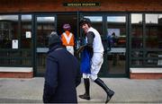 14 January 2023; Jockey Davy Russell after the Phillip O'Connor Memorial hurdle at Fairyhouse Racecourse in Meath. Photo by David Fitzgerald/Sportsfile
