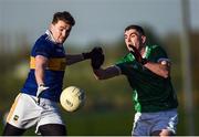 14 January 2023; Jack Kennedy of Tipperary in action against Paul Maher of Limerick during the McGrath Cup Group B match between between Tipperary and Limerick at Fethard Community Astroturf Pitch, Fethard in Tipperary. Photo by Tom Beary/Sportsfile