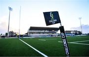 14 January 2023; A general view of a sideline flag before the EPCR Challenge Cup Pool A Round 3 match between Connacht and CA Brive at The Sportsground in Galway. Photo by Ben McShane/Sportsfile