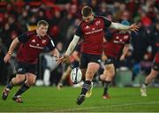 14 January 2023; Jack Crowley of Munster takes a restart during the Heineken Champions Cup Pool B Round 3 match between Munster and Northampton Saints at Thomond Park in Limerick. Photo by Brendan Moran/Sportsfile