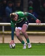 14 January 2023; Conor Fitzgerald of Connacht scores his side's eighth try during the EPCR Challenge Cup Pool A Round 3 match between Connacht and CA Brive at The Sportsground in Galway. Photo by Ben McShane/Sportsfile