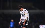 14 January 2023; An emotional Francisco Coria Marchetti of CA Brive reacts after his side concede their eighth try during the EPCR Challenge Cup Pool A Round 3 match between Connacht and CA Brive at The Sportsground in Galway. Photo by Ben McShane/Sportsfile