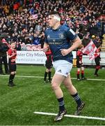 14 January 2023; Dan Sheehan of Leinster runs out before the Heineken Champions Cup Pool A Round 3 match between Gloucester and Leinster at Kingsholm Stadium in Gloucester, England. Photo by Harry Murphy/Sportsfile