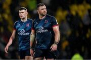 14 January 2023; Duane Vermeulen of Ulster, right, after the Heineken Champions Cup Pool B Round 3 match between La Rochelle and Ulster at Stade Marcel Deflandre in La Rochelle, France. Photo by Ramsey Cardy/Sportsfile