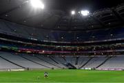 14 January 2023; Shane Boland of Tooreen after his side's defeat in the AIB GAA Hurling All-Ireland Intermediate Championship Final match between Monaleen of Limerick and Tooreen of Mayo at Croke Park in Dublin. Photo by Piaras Ó Mídheach/Sportsfile