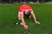 14 January 2023; Andrew La Touche Cosgrave of Monaleen celebrates after his side's victory in the AIB GAA Hurling All-Ireland Intermediate Championship Final match between Monaleen of Limerick and Tooreen of Mayo at Croke Park in Dublin. Photo by Piaras Ó Mídheach/Sportsfile