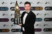 14 January 2023; Shamrock Rovers manager Stephen Bradley poses with the Men's Personality of the Year award during the SSE Airtricity / Soccer Writers Ireland Awards 2022 at The Clayton Hotel in Dublin. Photo by Stephen McCarthy/Sportsfile